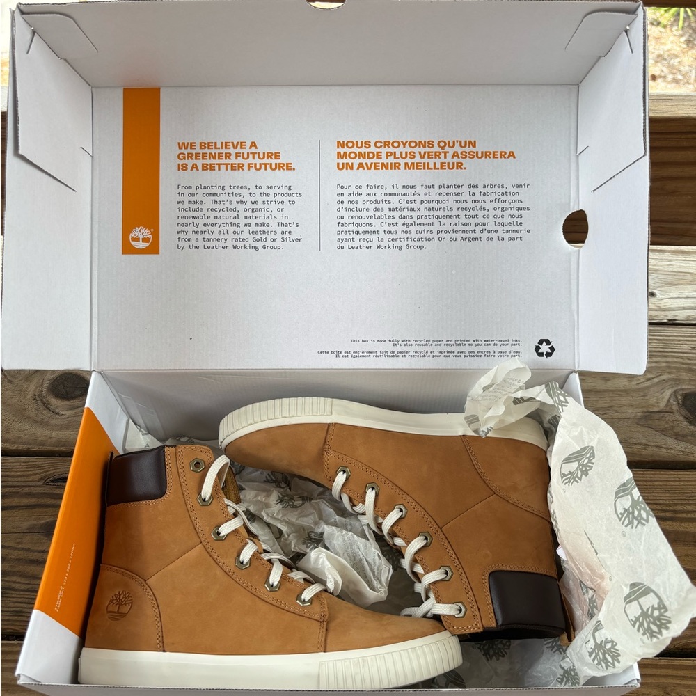 Timberland Women’s  Brown and White Sneakers